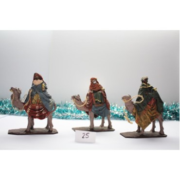 Reyes Magos en camello 14 cm