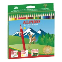 Lapices de colores alpino 24 colores largos