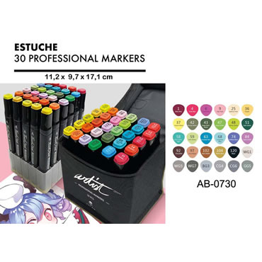 ESTUCHE LUXURY CANVAS GAMA ARTIST 30 COLORES