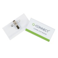 Identificador con pinza e imperdible q-connect kf01567 -54x90 mm.