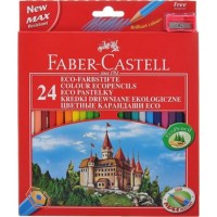 Lapices de colores faber-castell 24 colores hexagonal madera reforestada.