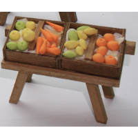 Mesa con Frutas y Verduras 15x10 cm