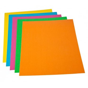 Portada Encuadernación Gofrada 1000 gr Din-A4 Pack 50 color Naranja Fluor