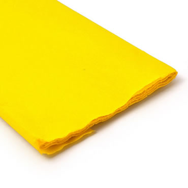 Rollo papel crespón 0,5x2,5 metros Amarillo