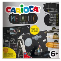 Set de dibujo Carioca Metallic Pop Up Card Creator